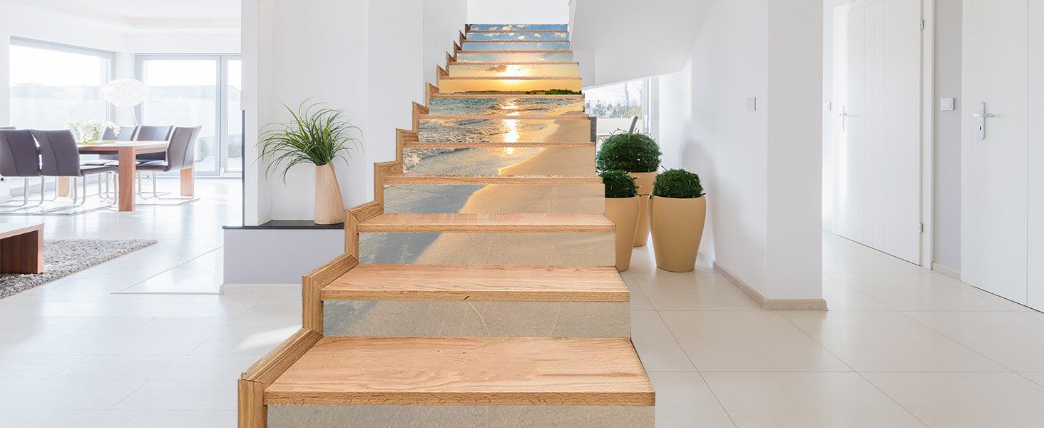 3D Moon Tree 557 Stair Risers Decoration Photo Mural Vinyl Decal