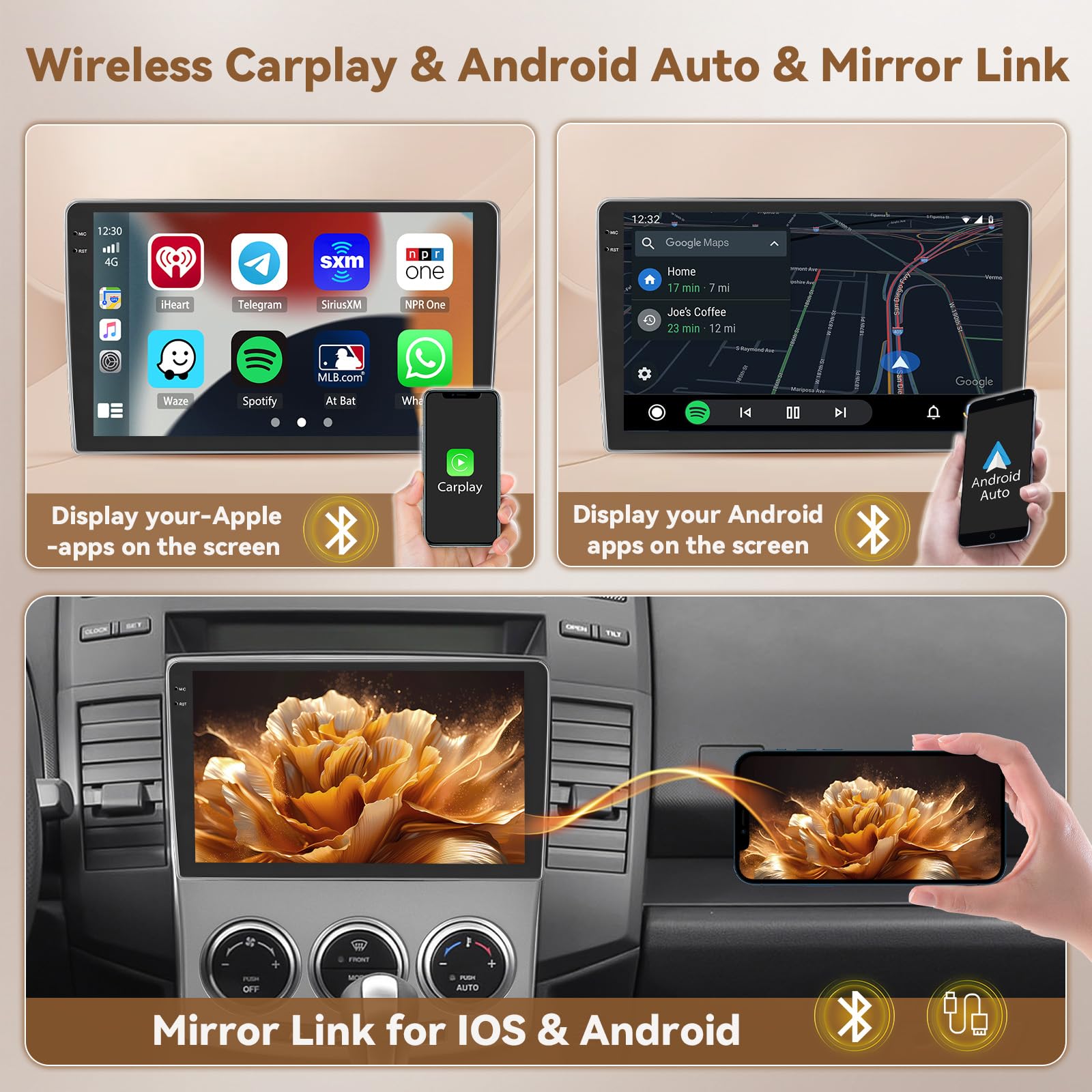 Radio samochodowe mazda 5, samochodowe stereo mazda 5 2007 2008 2009 2010, radio samochodowe mazda 5, ekran mazda 5, nawigacja samochodowa mazda 5 2007 2008 2009 2010 z wifi carplay mazda 5 z bluetoot