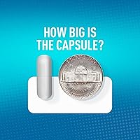 Vista 6 de Magnesio de alta absorción para calambres en piernas, alivia RLS Con B6, d y E, clínicamente probado 0,013 oz óxido de magnesio por cápsula, 60