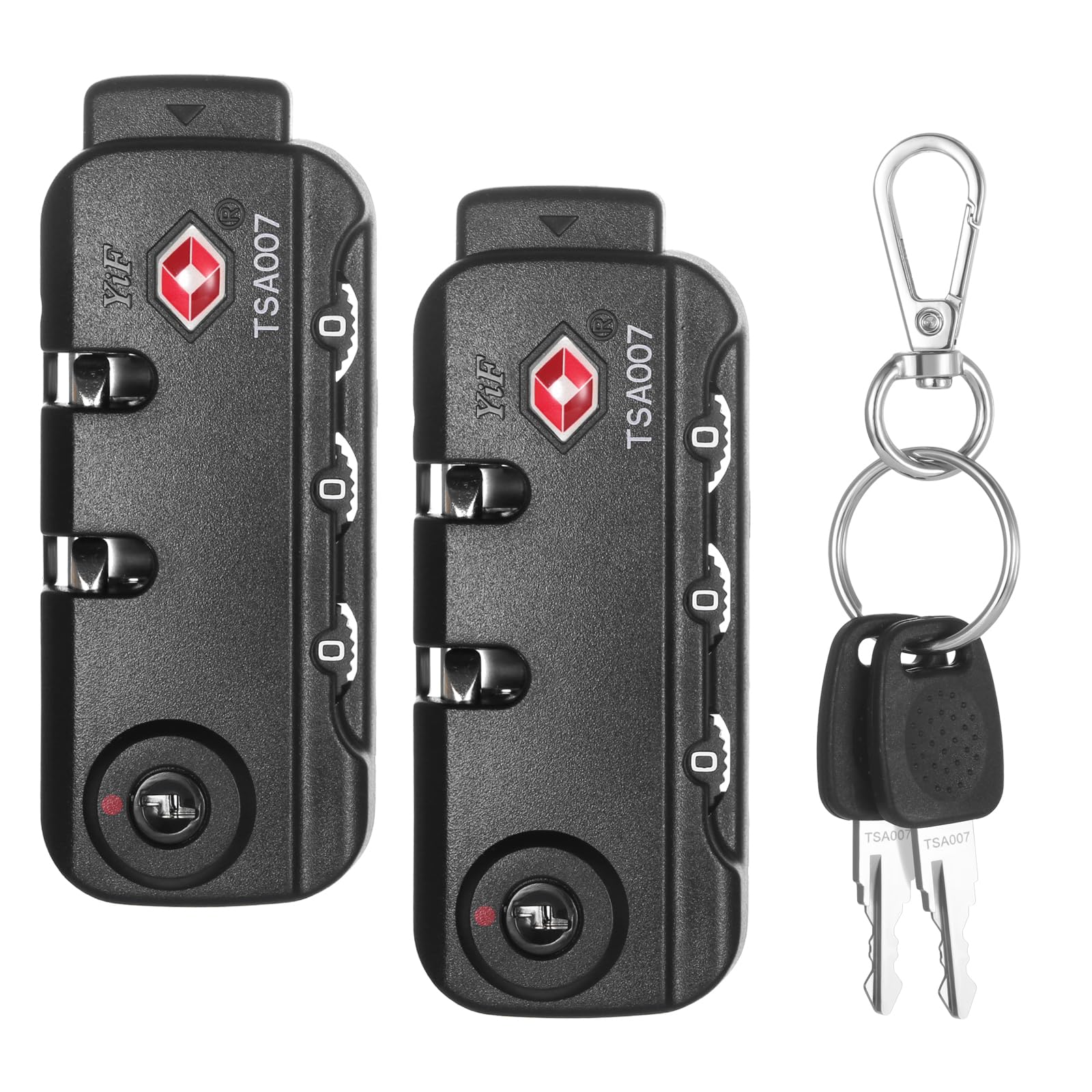 Cogguepe 2 PCS TSA Approved Combination Lock, Suitable for Luggage,Backpacks, Handbags, with 2PCS Spare TSA-007 Key