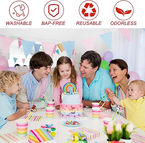 Miniatura 6 de 4 tapas de paja de Navidad para copa Stanley, 0.394 in, 0.4 pulgadas, accesorios de Navidad con vaso de 30 y 40 onzas con asa, a prueba de polvo,