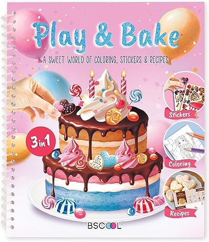 Miniatura 9 de BSCOOL - Libro de dibujo, colorear y actividades. Crea peinados con pegatinas y guías. Cuaderno de bocetos de diseño de moda para niños de 5 años