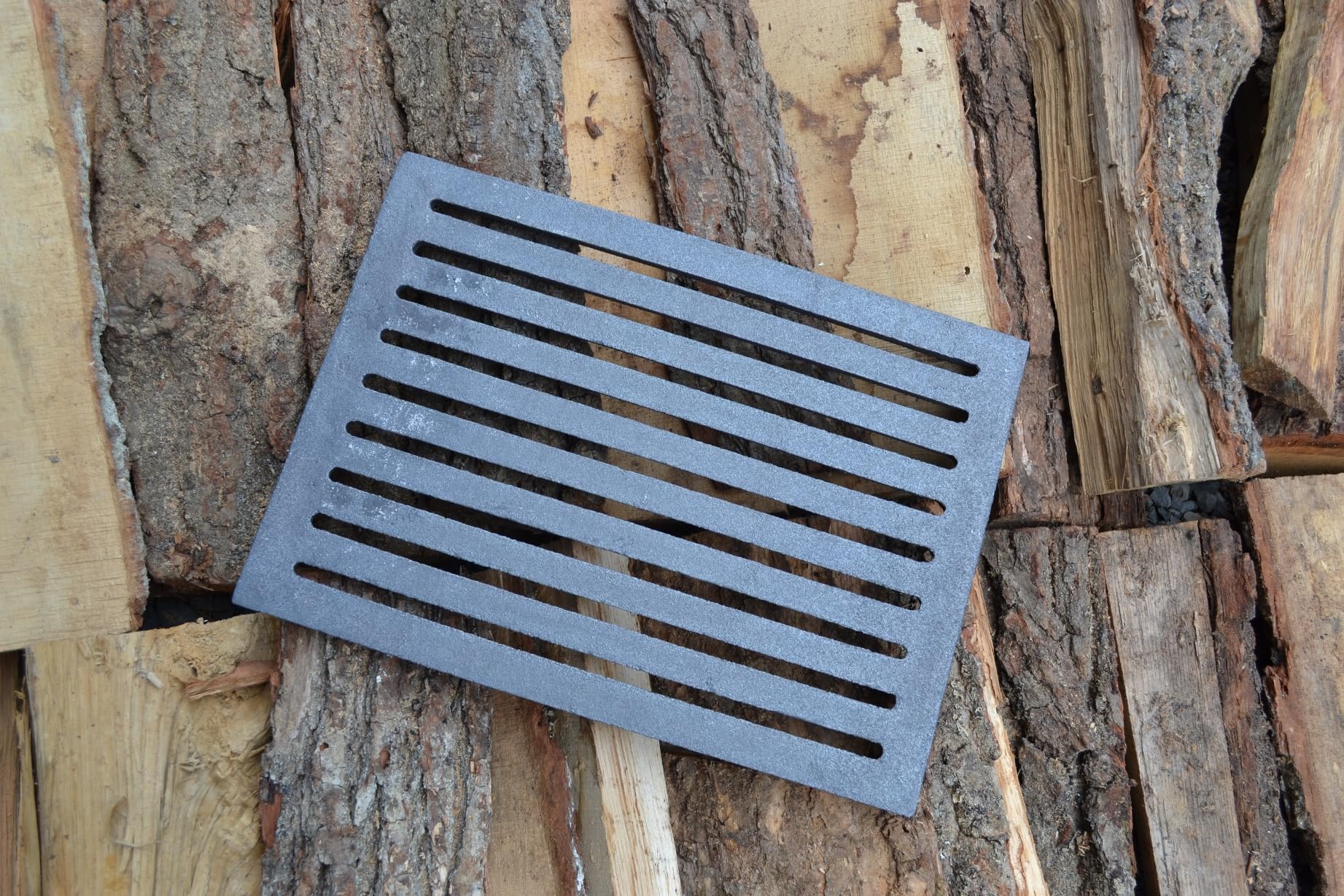 SEZAM 35 x 26 cm (35 x 25,5), robusta e massiccia, griglia per forno, griglia per ceneri in ghisa, diversi diametri, griglia per camino, griglia per stufa, griglia per forno, griglia per braciere