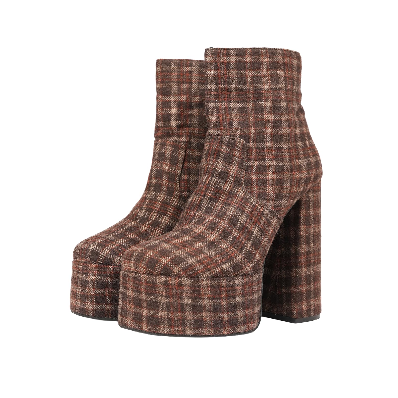 Women Mary Jane Platform Heels | High Block Heel Sandals with Adjustable Buckle Strap | Glossy Statement Style for Casual Wear