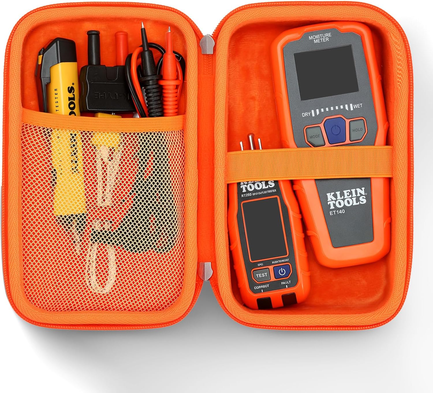 Hard Storage Travel Case for Klein Tools ET140 Pinless Moisture Meter/Klein Tools 80023P Home Inspector Tool Kit