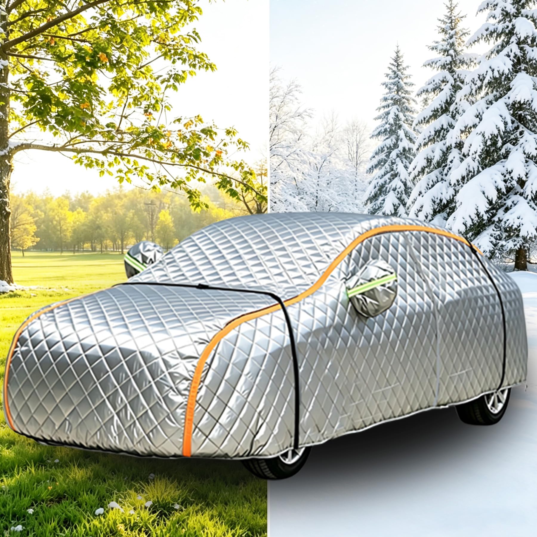 Funda Acolchada para Coche a Prueba de Granizo para Suzuki S-Cross,Funda de Coche Mejorada a Prueba de Granizo Gruesa Impermeable contra Nieve y Rayos UV,para Exterior,Todas Las Estaciones