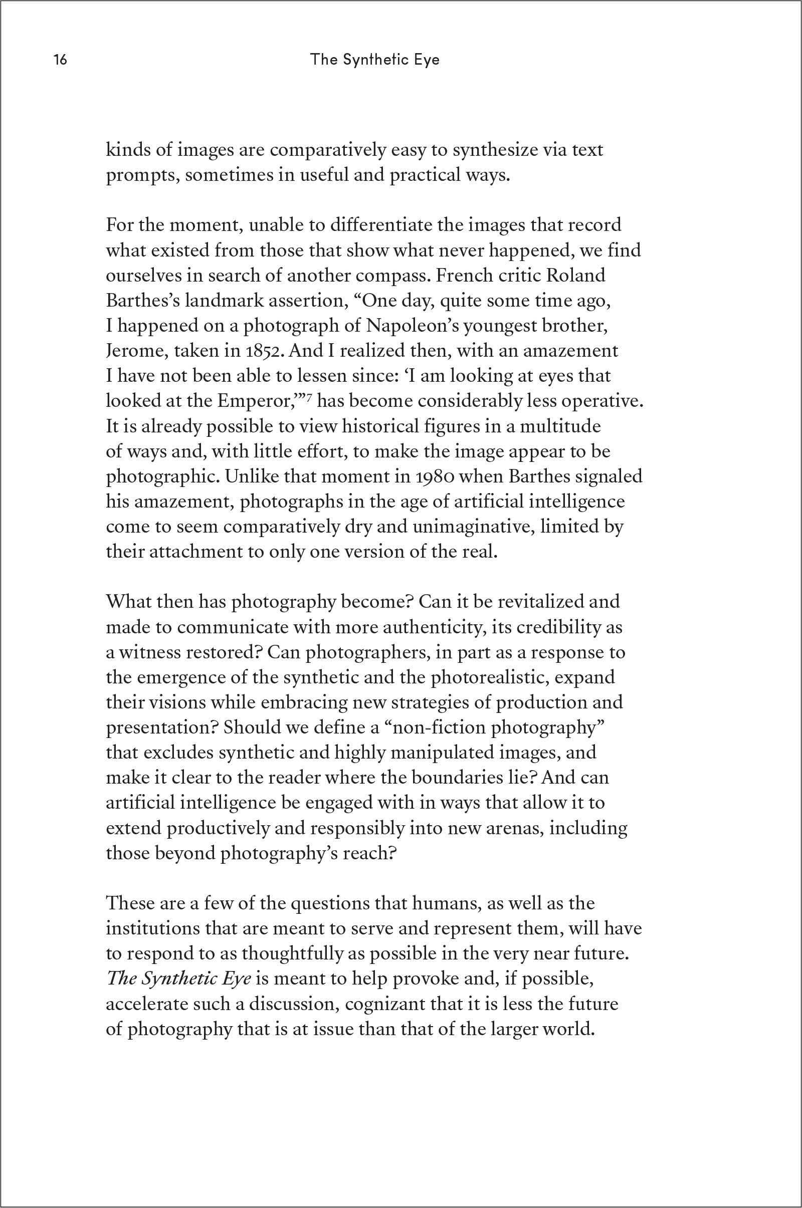 The Synthetic Eye: Photography Transformed in the Age of AI