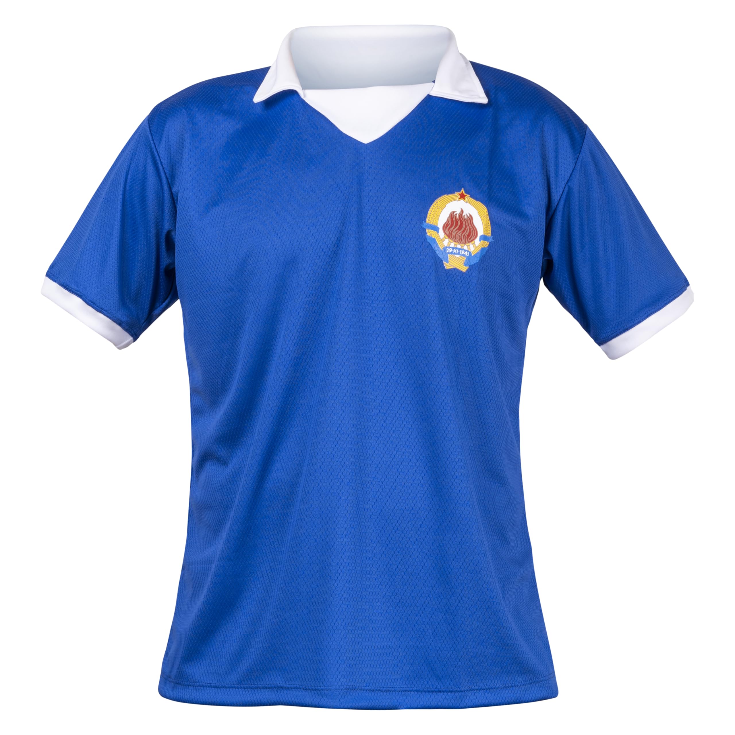 Yugoslavia Blue Football Jersey T-Shirt National Team Sport Fans Retro Vintage L