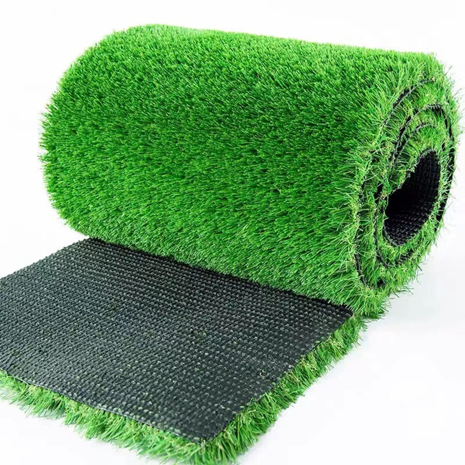Gazon artificiel de 20 mm 2x8m tapis synthétique à trou de drainage pour jardin