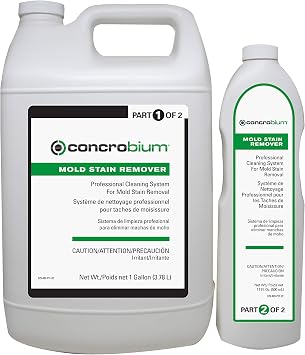 Concrobium Mold Stain Remover 2 Part 1 Gallon + 17oz
