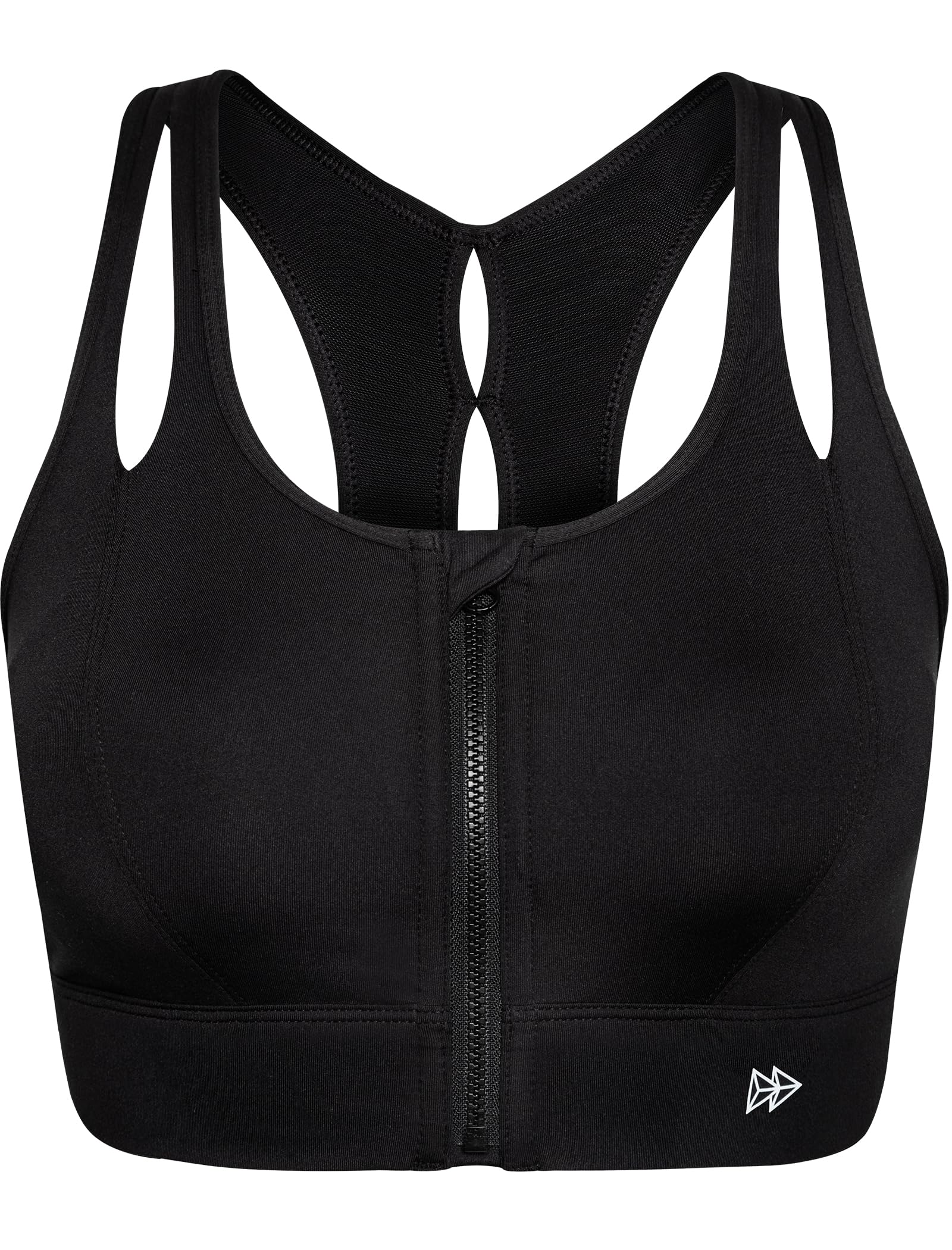 Yvette Front Zipper Running Bra