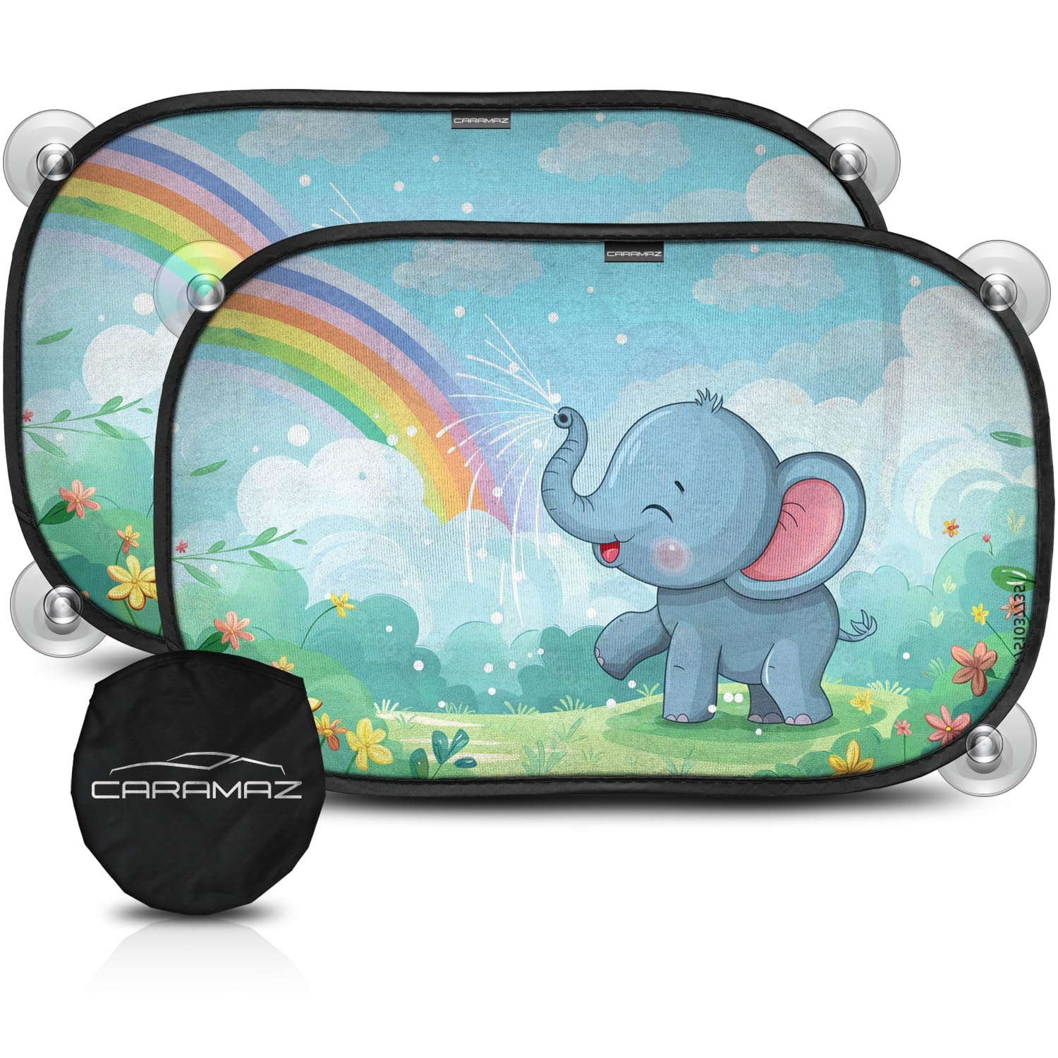 Parasol Coche con protección UV certificada Óptima Oscuridad - Autoadhesivo, para Proteger del Sol a bebés y Mascotas, 2 parasoles para bebé de 51x31 cm, Negro — view 15