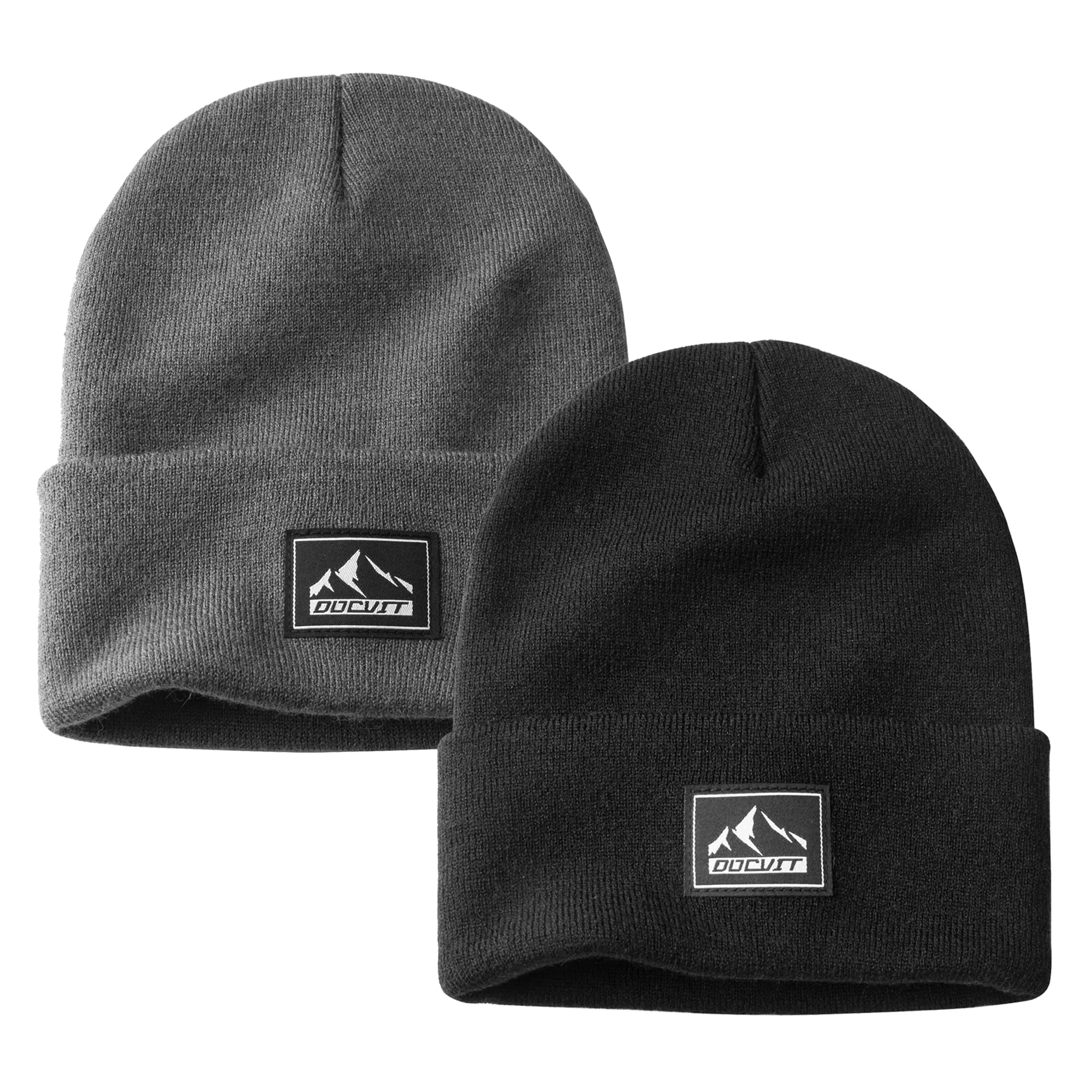 Knit Cuffed Beanie Warm Winter Hats Unisex Skull Knit Cap Fashion Ski Hat for Men and Women