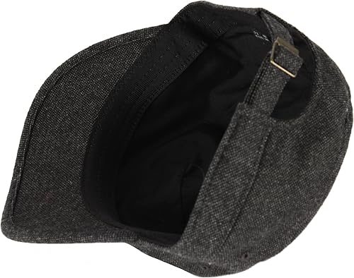 Miniatura 2 de RaOn A123 Homespun Harris Donegal Tweed Patrón Tela Ejército Gorra Cadete Sombrero Militar