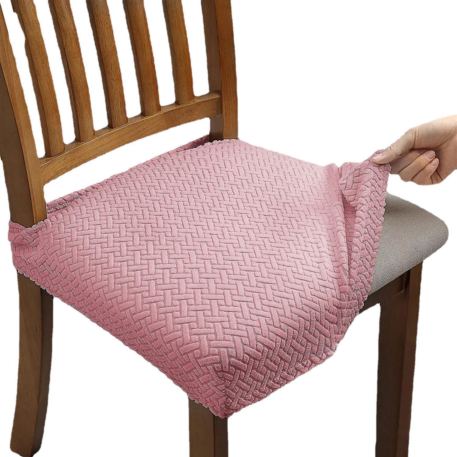 Kaeltsyn Stretchable Chair Slipcover for Home Hotel Use, Spill Polyester Fabric Stretch Waterproofs Dining Chair Cover