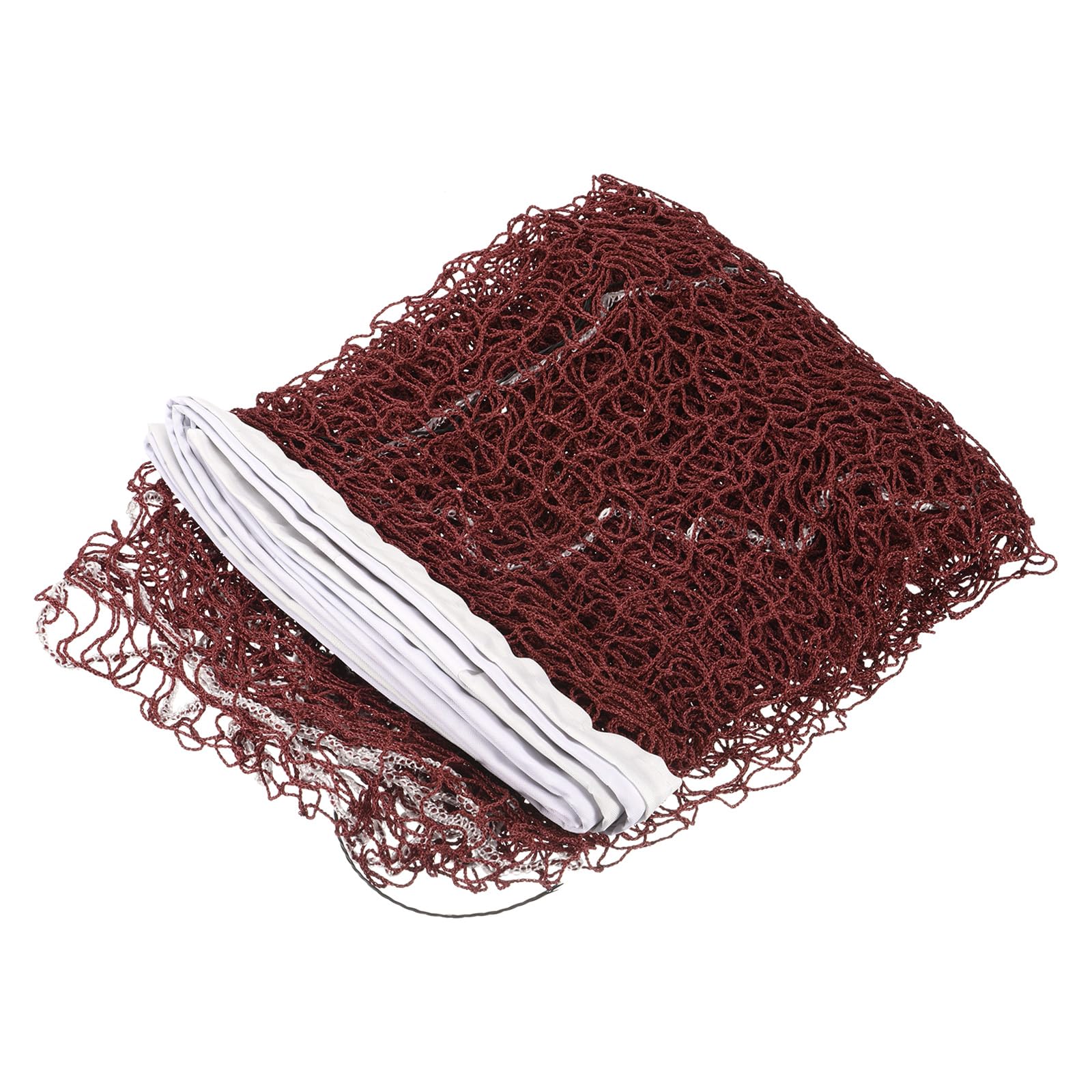 Foldable Badminton Net - Portable Badminton Durable Badminton Replacement Net Polypropylene Sports Net for Indoor Outdoor Backyard (14x2.5ft, Red)-image-8