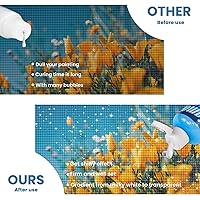 Vista 6 de Kits de sellador de pintura de diamantes, pegamento sellador de alto brillo para arte de diamantes, con herramientas y accesorios para bolígrafo