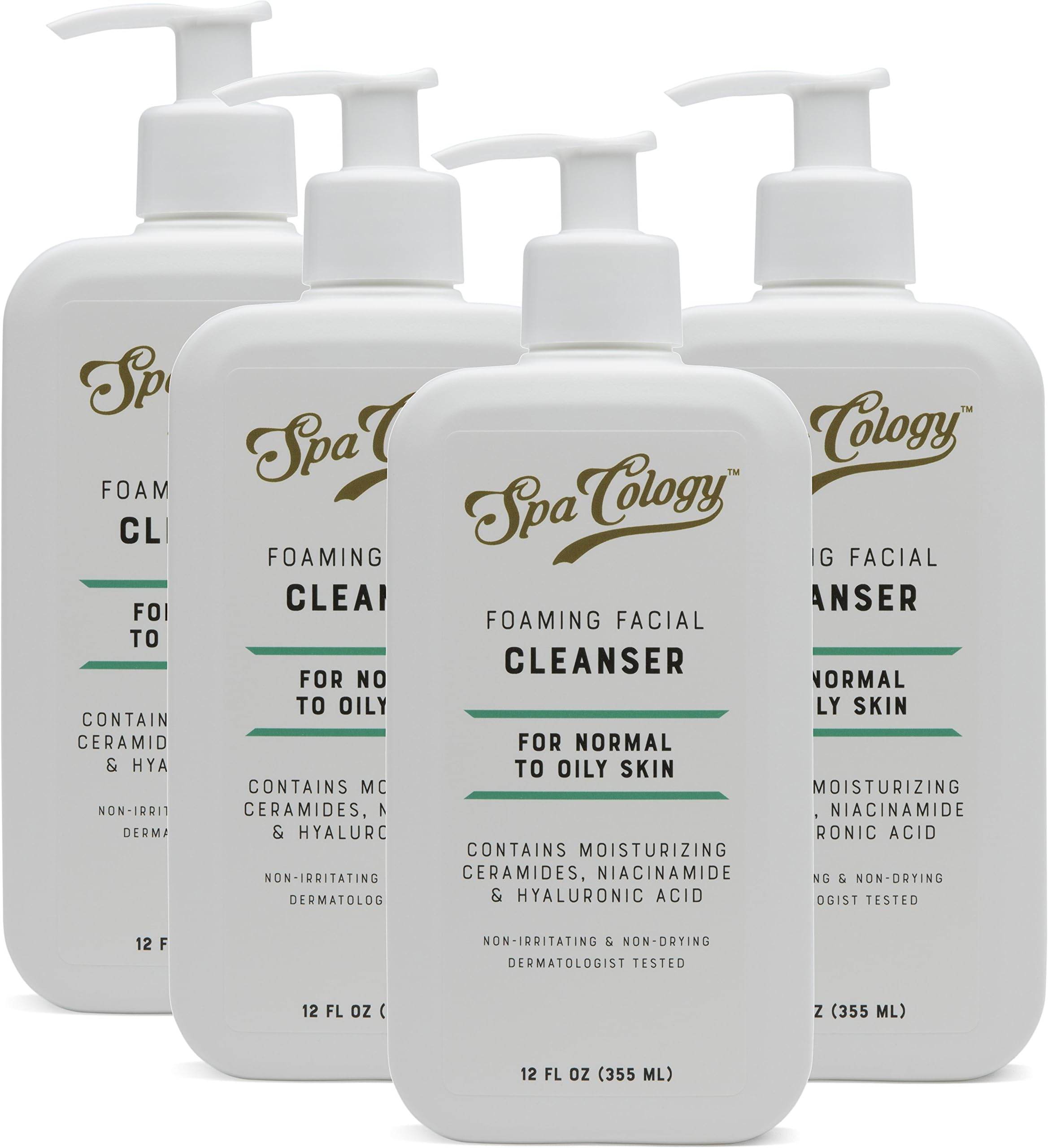 Foaming Facial Cleanser for Normal To Oily Skin, 12 Ounce (Pack of 4)