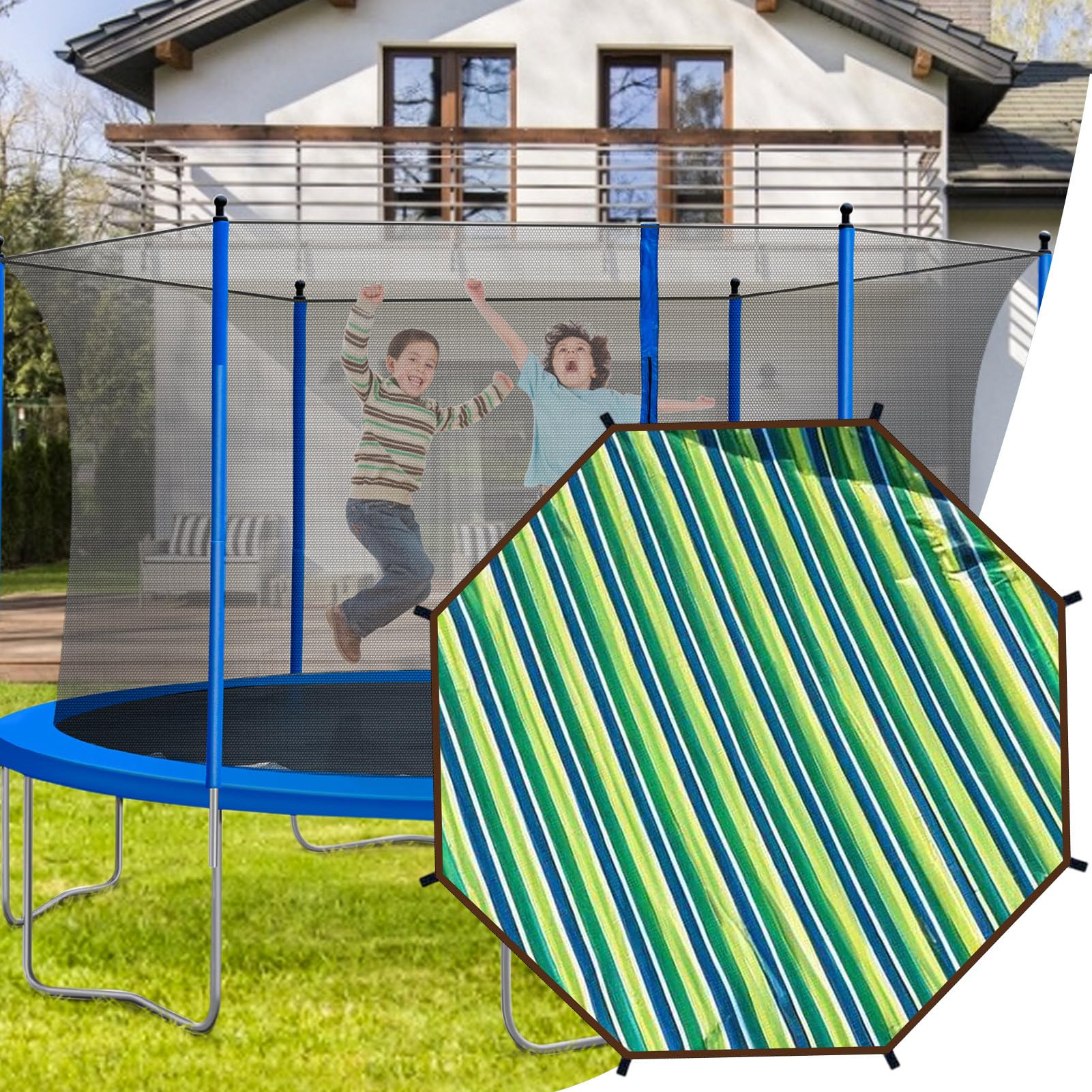 Amazon.co.jp: トランポリンカバー、トランポリンテント - 防水UV保護