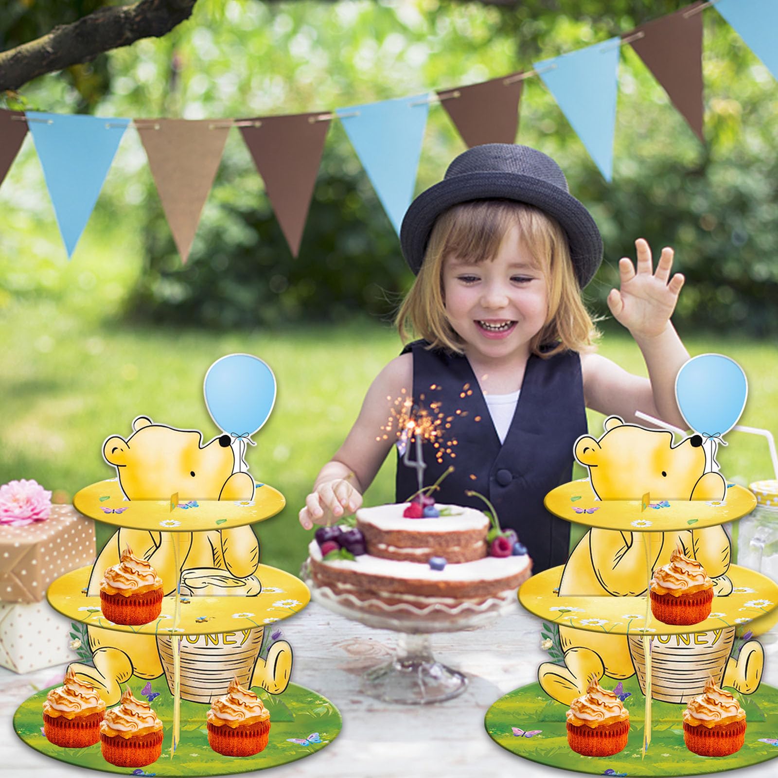 【レア】バースデーケーキを持つくまのプーさん ぬいぐるみ 他3体セット 楽天市場】送料無料！にっこりくまさんの立体ケーキ（Tシャツ