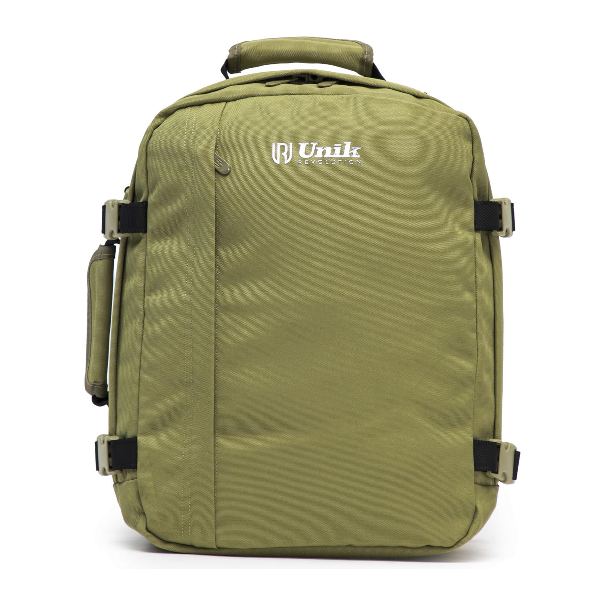 Aero Fit Mochila de Cabina 40x30x20 – Equipaje de Mano GRATIS en Ryanair, Vueling y Wizz, 28 L, Solo 650 g, Bolsillo para Portátil y Botella, Bajo el Asiento – Verde Oliva
