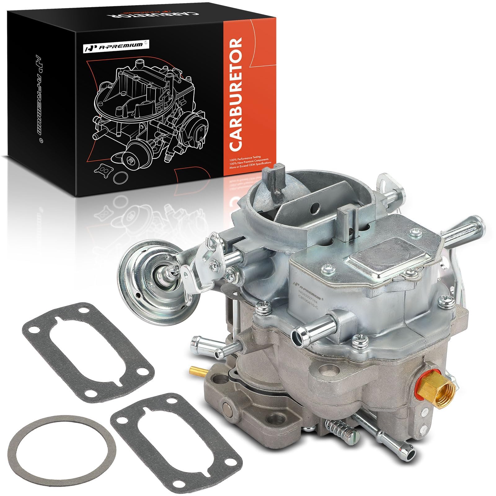 A-Premium 2 Barrel Carburetor Compatible with Dodge Chrysler 318 1967-1980 5.2L, Plymouth 1966-1973 with -273-318 Engine, Replace# A610, EA-8871-12422, Mechanical Choke