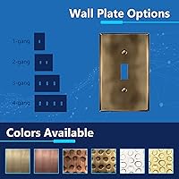 Vista 4 de LIDER Placa de Pared de Metal para Interruptor de Luz de Palanca, Cubierta de Interruptor de Acero Inoxidable, Resistente a la Corrosión