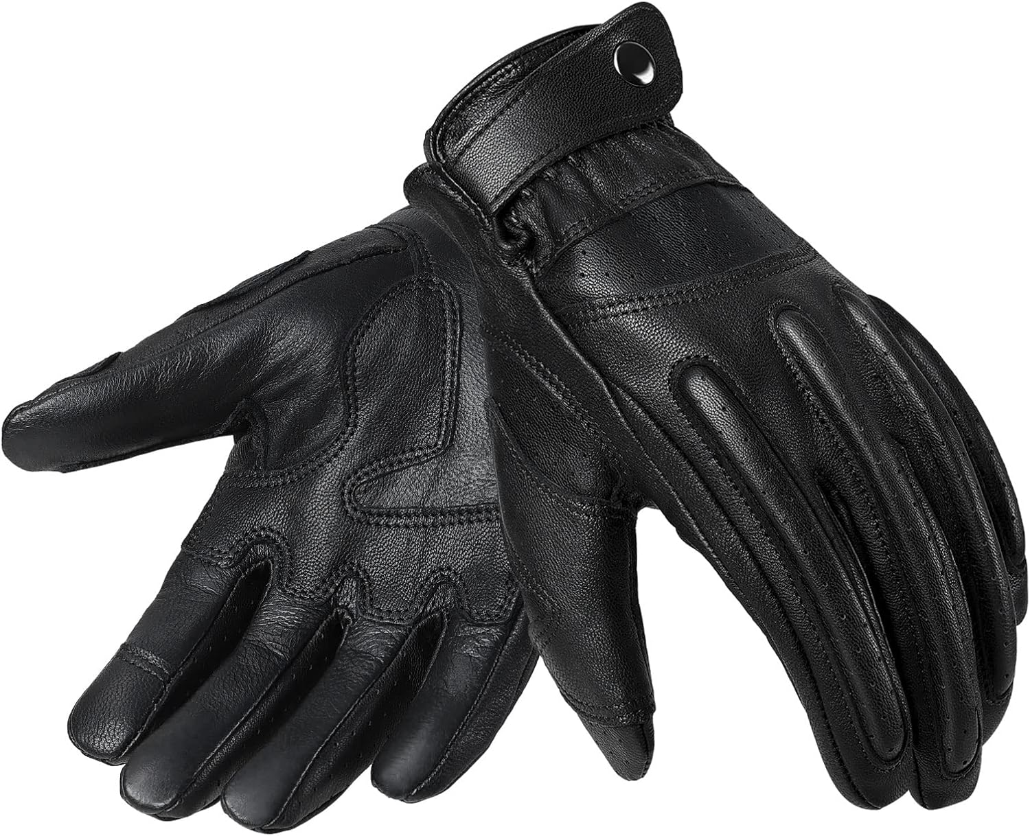 OZERO Motorcycle Gloves for Men – Genuine Leather Touchscreen Motorbike Glove for BMX ATV MTB Riding, Road Racing, Cycling, Motocross, Hunting OZERO Motorcycle Gloves for Men – Genuine Leather Touchscreen Motorbike Glove for BMX ATV MTB Riding, Road Racing, Cycling, Motocross, Hunting