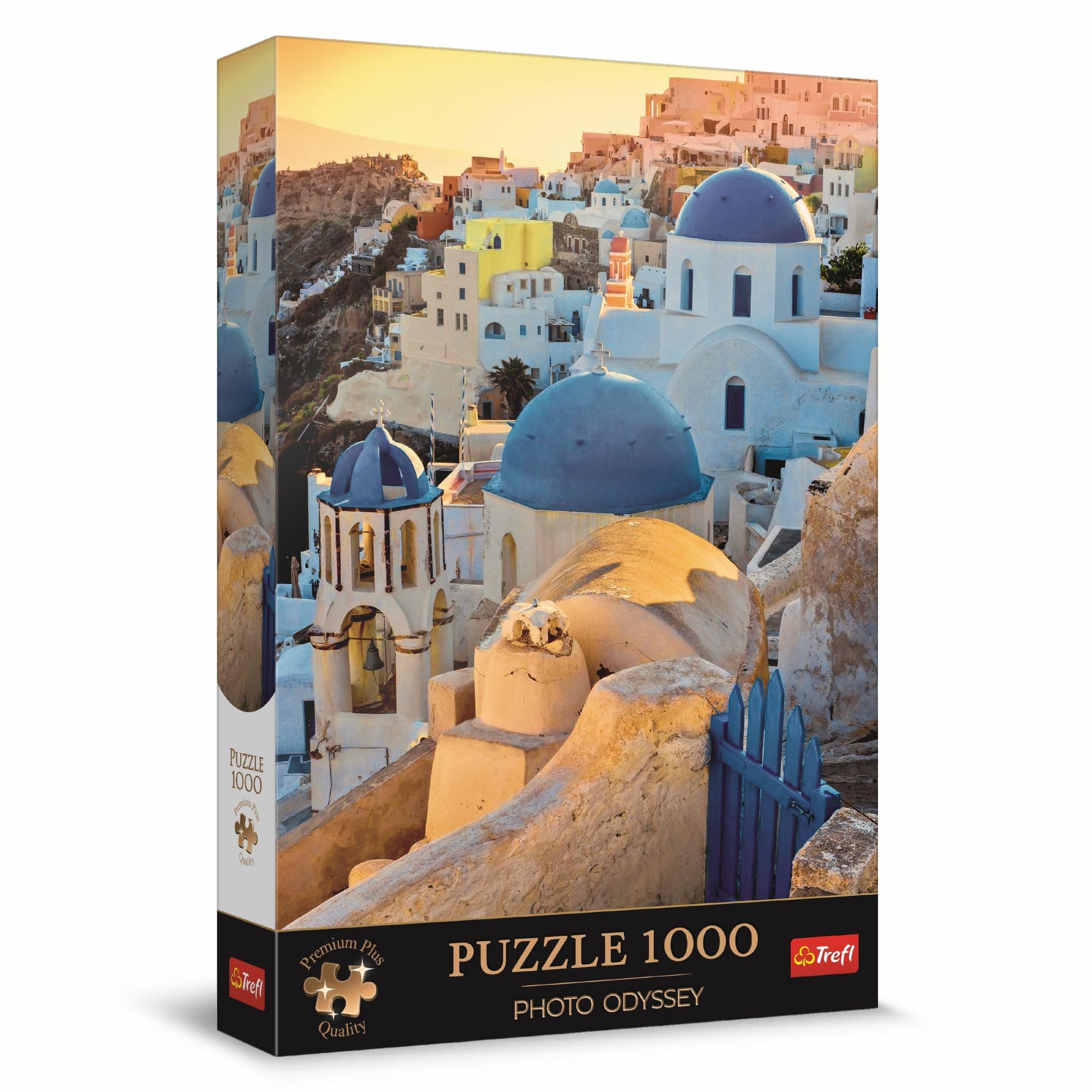 Trefl Premium Plus Quality - Photo Odyssey - City of Oia - Santorini - 1000 Pieces, Unique Photo Gallery, Perfectly Matching Tiles, for Adults and Children from 12 Years