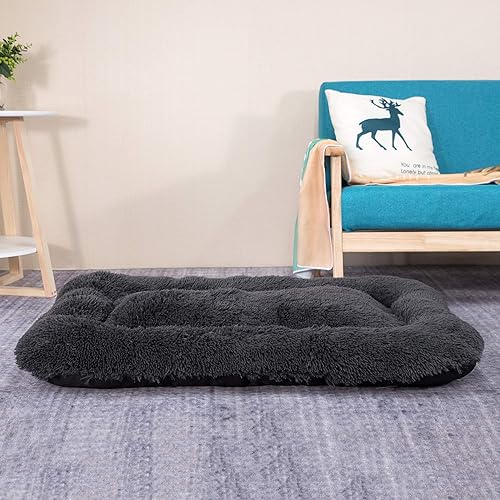 Miniatura 6 de Coohom Fulffy - Cama de felpa de lujo para perro, alfombrilla acolchada cómoda y antideslizante lavable para perros medianos, grandes y XL (XL,