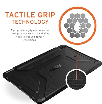 URBAN ARMOR GEAR UAG Designed for Samsung Galaxy Tab S7 Plus Case, 12.4-inch, Metropolis Folio Slim Heavy-Duty Tough Multi-Viewing Angles Stand Military Drop Tested Rugged Protective Cover, Black