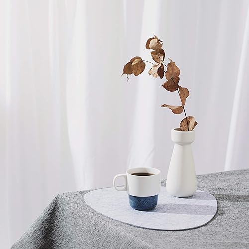 Miniatura 6 de chillify Juego de 6 posavasos para mesa, antideslizantes, resistentes al calor, lavables, adecuados para uso en exteriores, Gris claro, Juego de 6