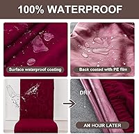 Vista 3 de Genina Fundas impermeables para sillas Parsons de comedor, fundas elásticas para sillas Parsons para comedor, cocina, funda protectora para silla