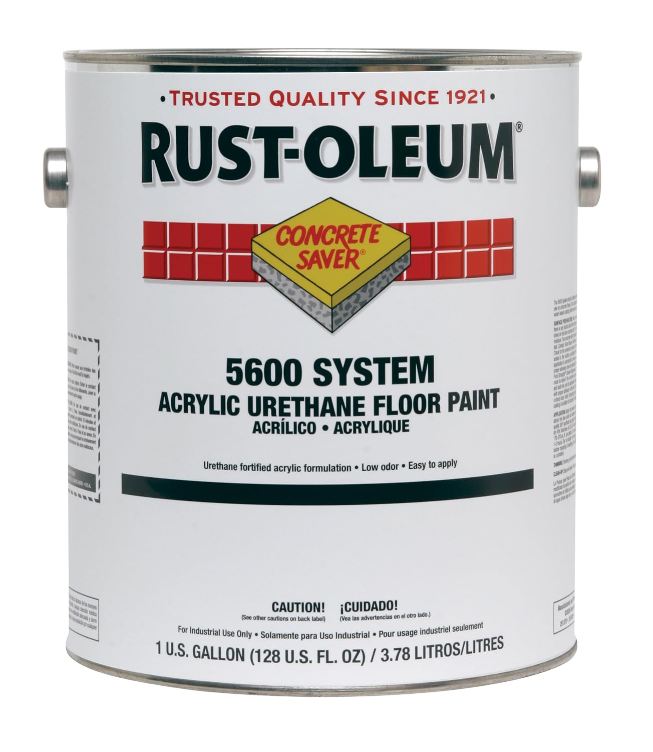 RustOleum 251286 Concrete Saver 5600 System Acrylic Urethane Floor Paint, 1Gallon, Safety