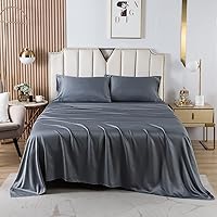 Vista 72 de HENGWEITEXT 18 Inch Cal King Sheets Deep Pocket,4 Piece Sheet Set Breathable and Cooling,Microfiber Sheet Set Deep Pocket,Wrinkle Free Shrinkage &