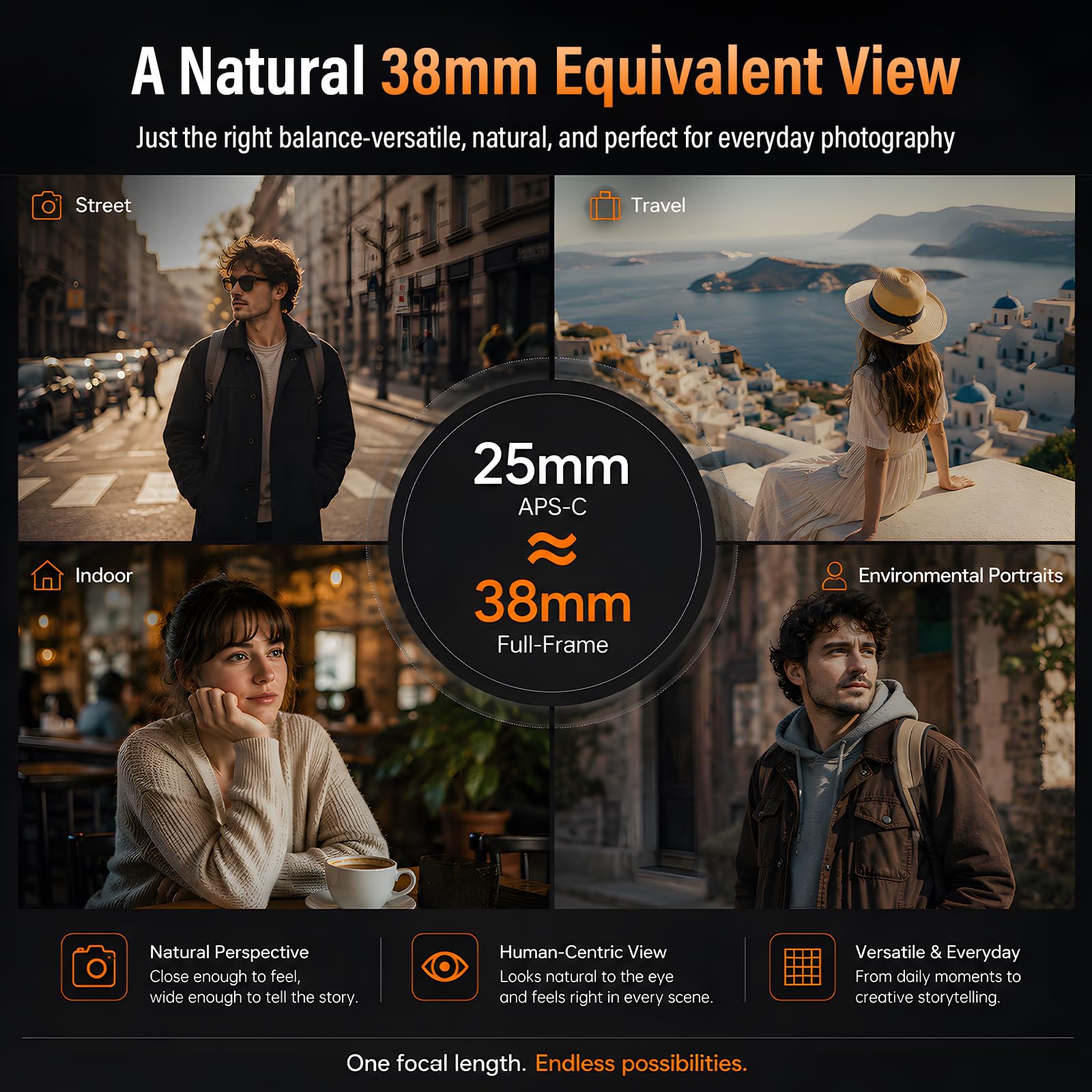 VILTROX 25mm F1.7 Air FE Obiettivo per Sony Automatica Fotocamere Lenti Attacco E Standard con Ampia Apertura APS-C Lenses Compatibile con i Modelli Sony a6000 a6100 a6300 a6400 a6500 a6600 A6700