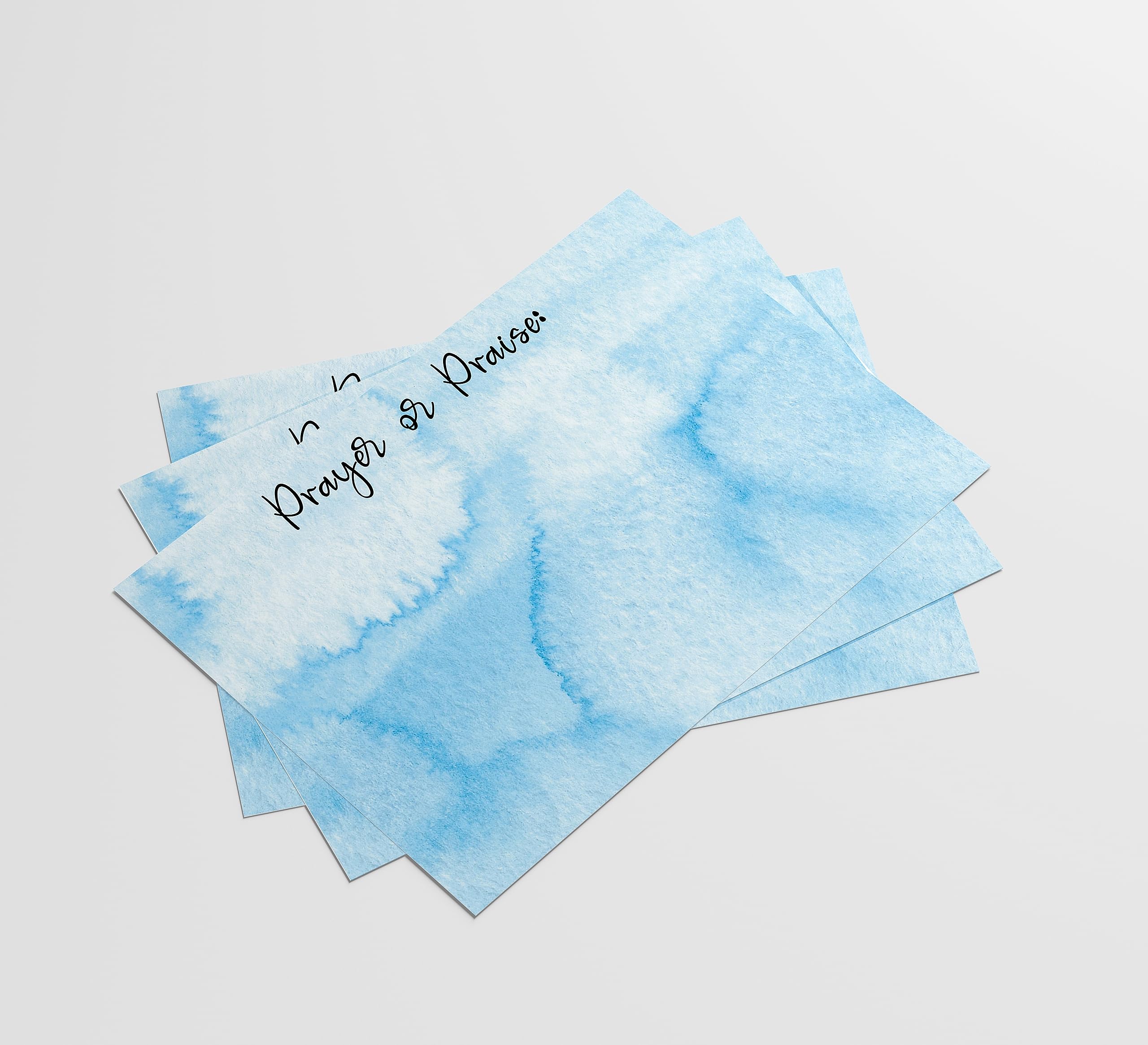 Red Door Inspirations Prayer Request and Praise Cards 3x4 inch - Pack of 50 - Made in the USA! (Blue Prayer Request Praise Cards)