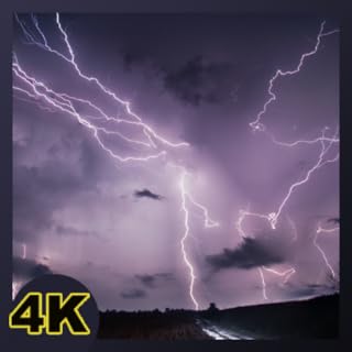 Heavy Thunderstorm Sounds | Ocean Waving Ambience for Sleep | Thunder and Lightning