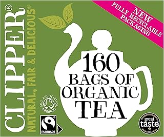 Clipper Organic Everyday Teabags , Black Tea Bags , Natural, Unbleached, Plant-Based Biodegradable & Sustainable Teabags , Eco Conscious & Non GM Tea (480 Teabags)