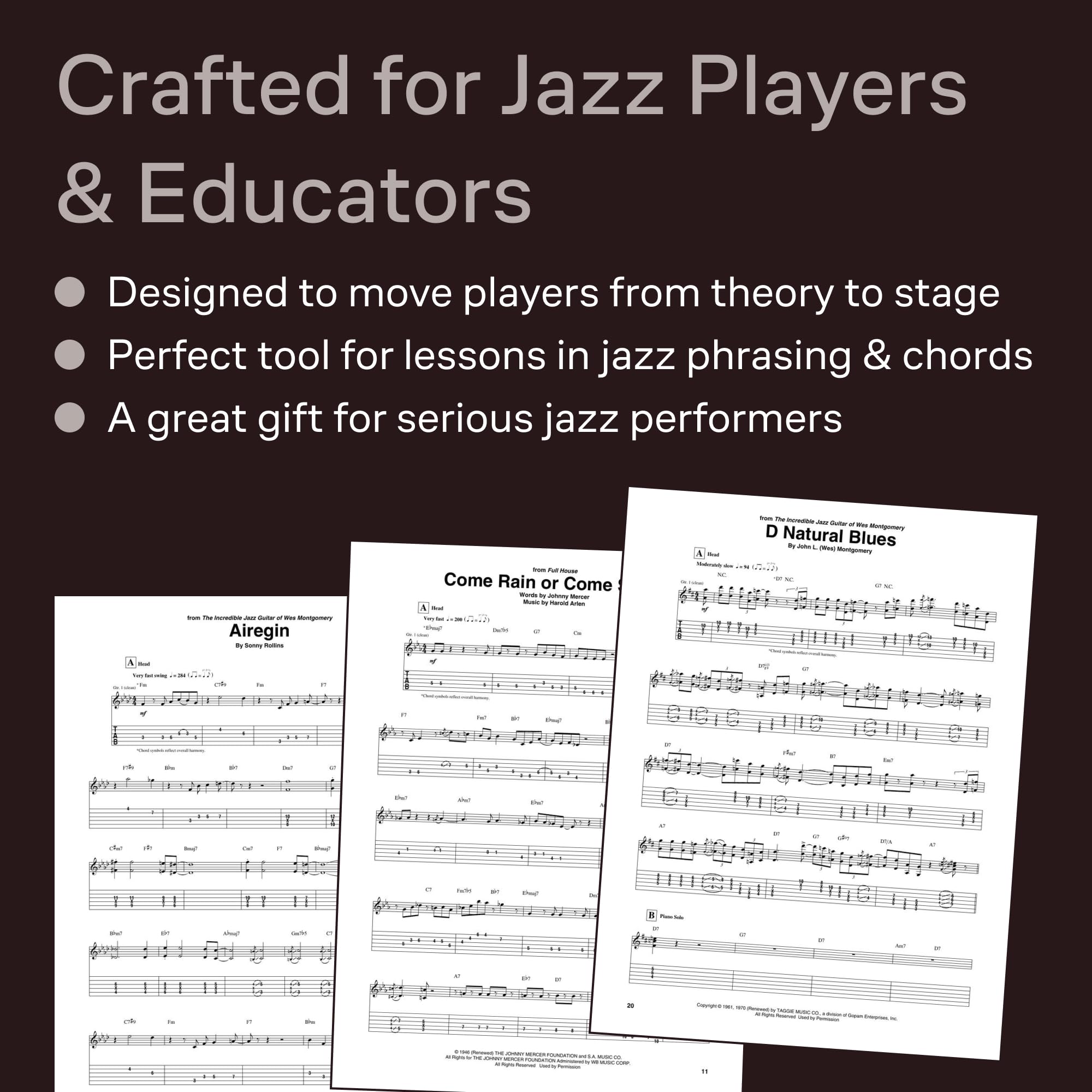 Wes Montgomery Guitar Recorded Versions | Jazz Guitar Sheet Music Songbook with Note-for-Note Transcriptions | 20 Iconic Jazz Solos for Electric Guitar | Hal Leonard Music Book for Jazz Guitarists - Image 5