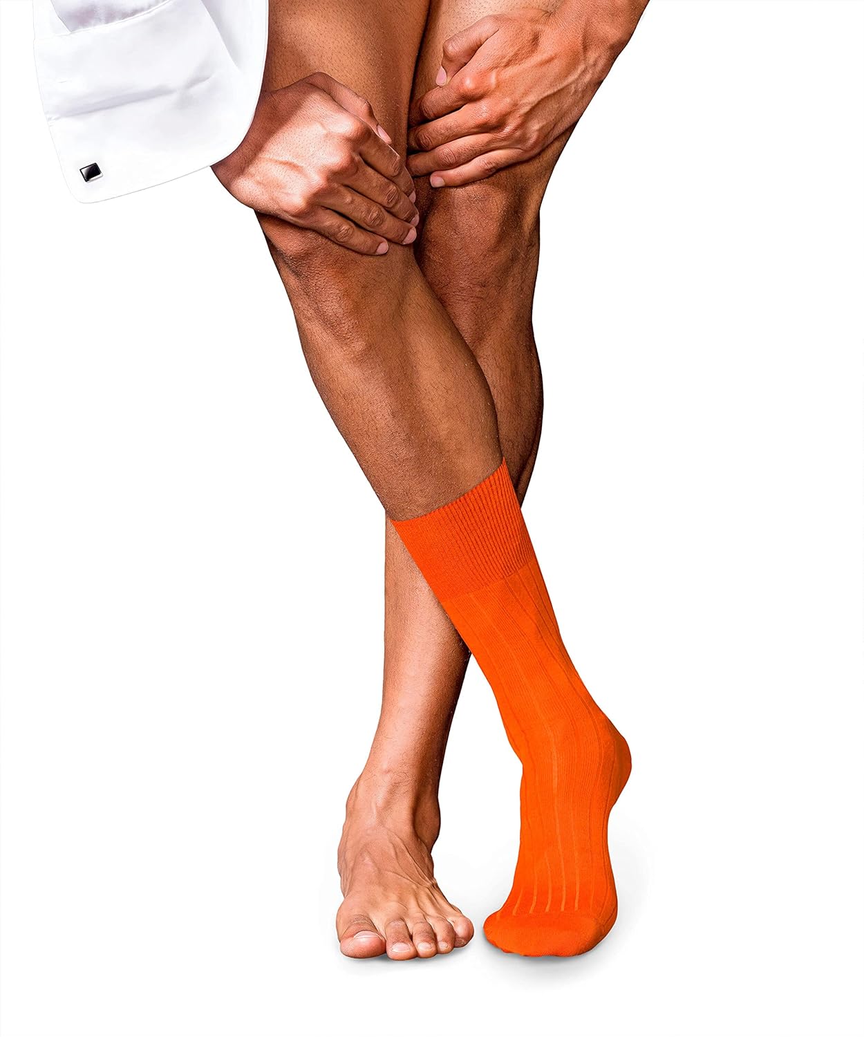 FALKE Men's No. 13 Piuma Cotton Luxury Dress Socks, 1 Pair