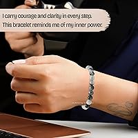 Vista 659 de Amazing Gemstone Crystal Bracelet for Women Men's Gifts - Protection Healing Crystal Bracelet - 8mm Gemstone Beaded Adjustable Bracelet Pulseras