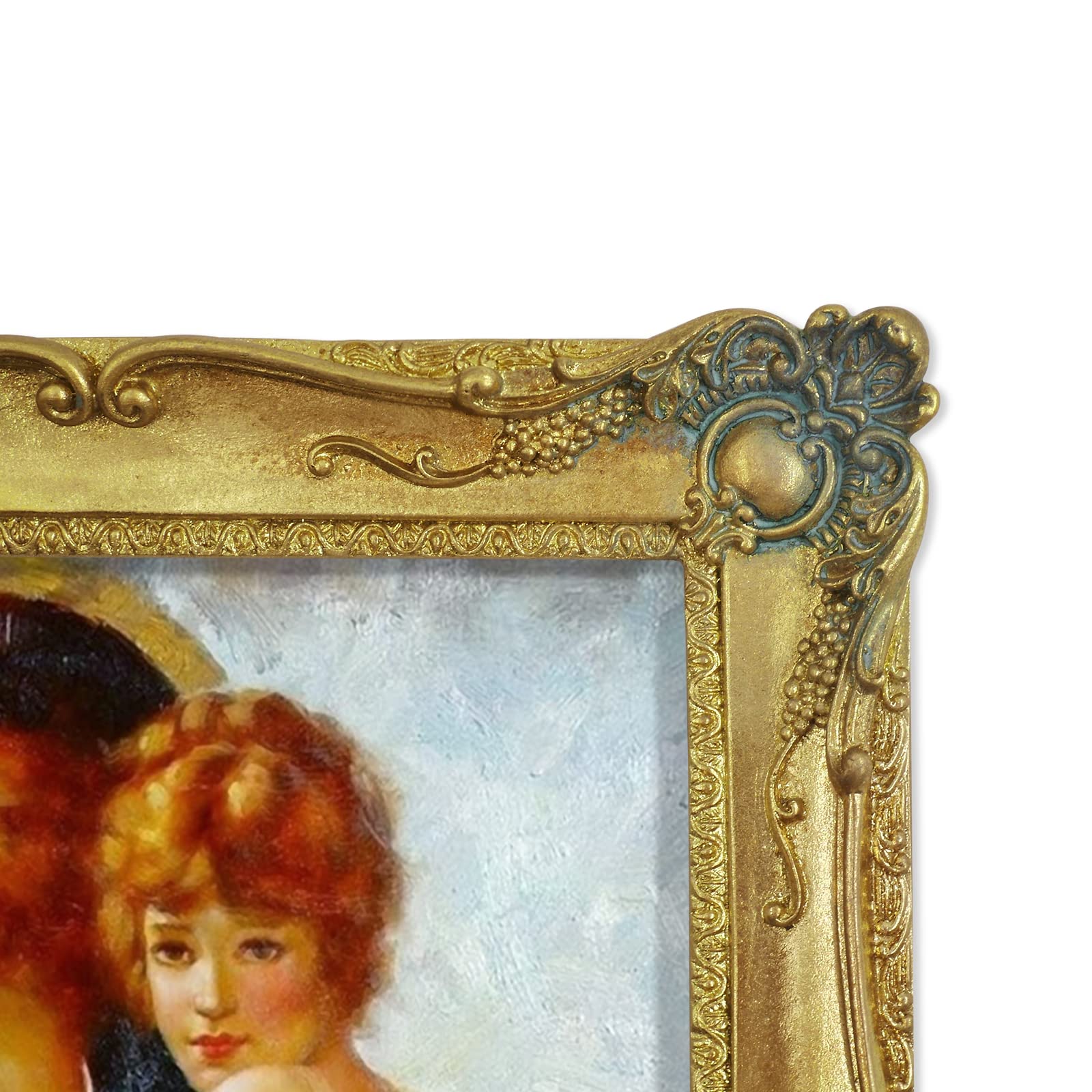 Cadre Photo Vintage En Alliage Zinc – Motifs Floraux – Dimensions 20x15 Cm – Décoration Table/mur - 9
