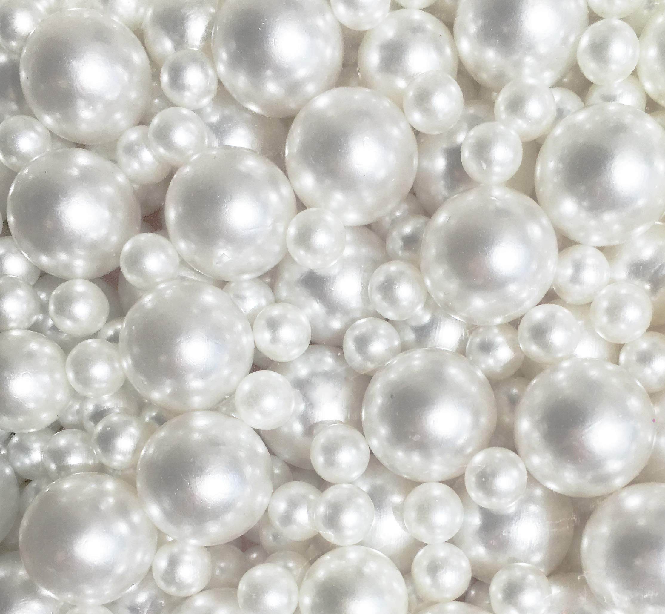 LolaSaturdays™ Pearls 850pcs Loose Beads - no Hole (Assorted, White)