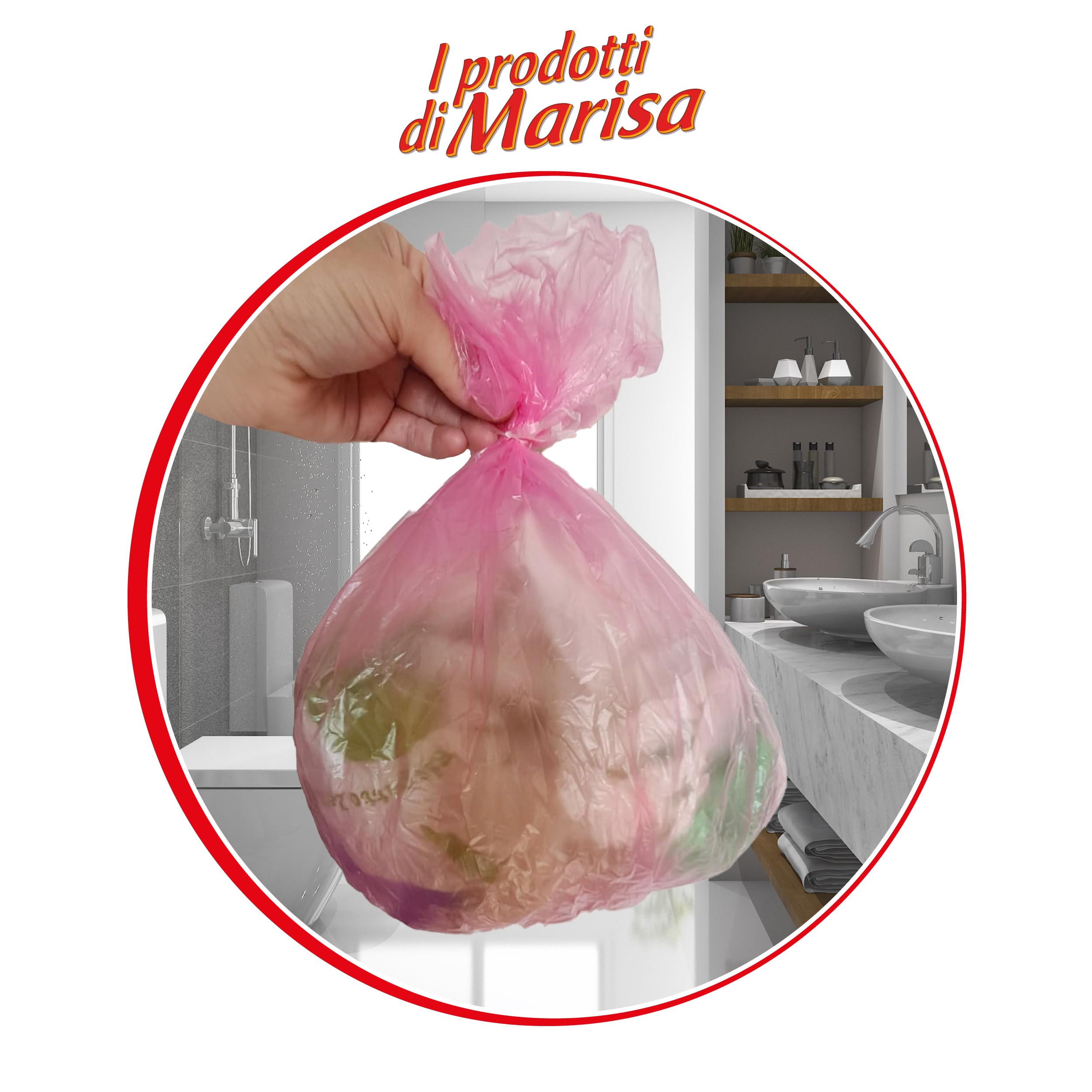 Sacchi Spazzatura 60 Litri - Sacchetti Pattumiera Con Manici - Buste Nere Spazza - Foto 6