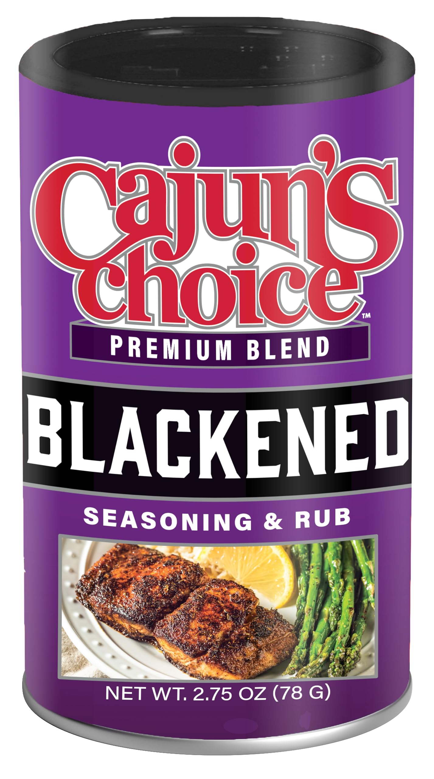 Blackened Seasoning 2.75 oz Cajun's Choice Louisiana Foods (Pack of 4)