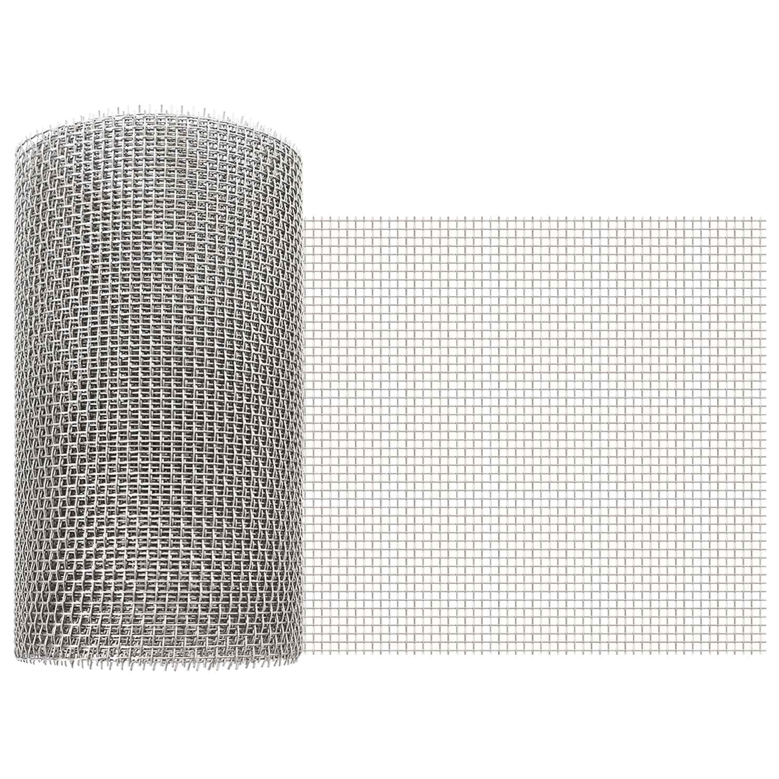 Generisch Mesh Bildschirm 20 x 1000 cm 6 Mesh Edelstahl 201 Silber,Zaunfelder,3.65 kg-42039646