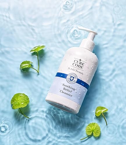 Miniatura 8 de Limpiador calmante para alivio (8.5 fl oz) acción espumosa suave con ceramida para todo tipo de piel, ciencia de microbiomas y fórmula de San Juan