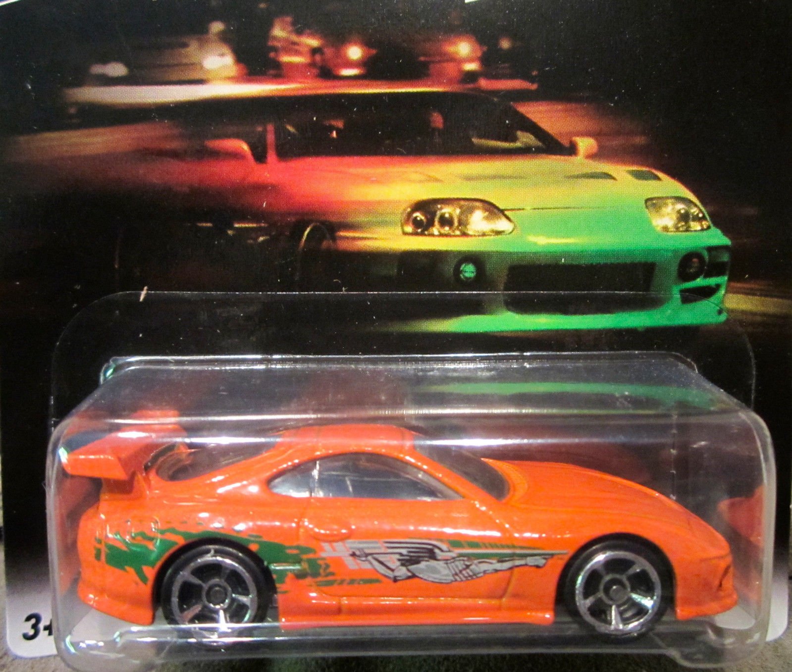 Hot Wheels FAST & FURIOUS '94 Toyota Supra 1/8 ORANGE CAR 2016