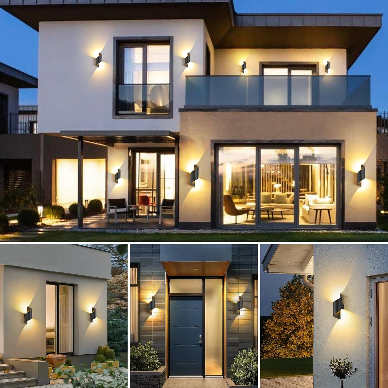 SANSHI LED fali lámpa IP65 vízálló védelem részletei